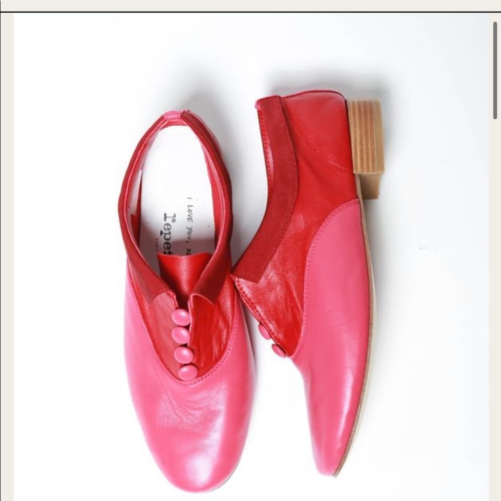 Repetto x Sia collab Zizi Oxford leather shoe in rouge fuscia size 40
